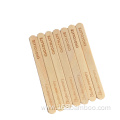 Disposable birch wooden popsicle sticks with custom logo